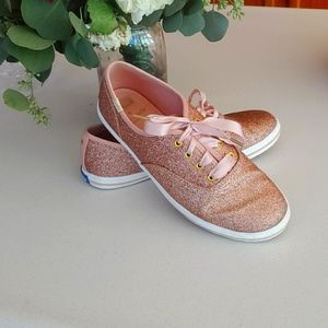 Kate spade keds rose gold shoes